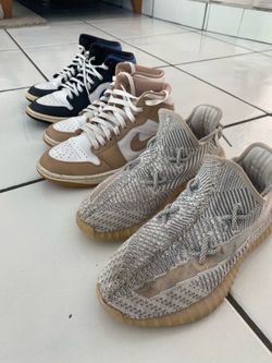 2 Nike air jordans and 1 pair of yeezys (selling all together)