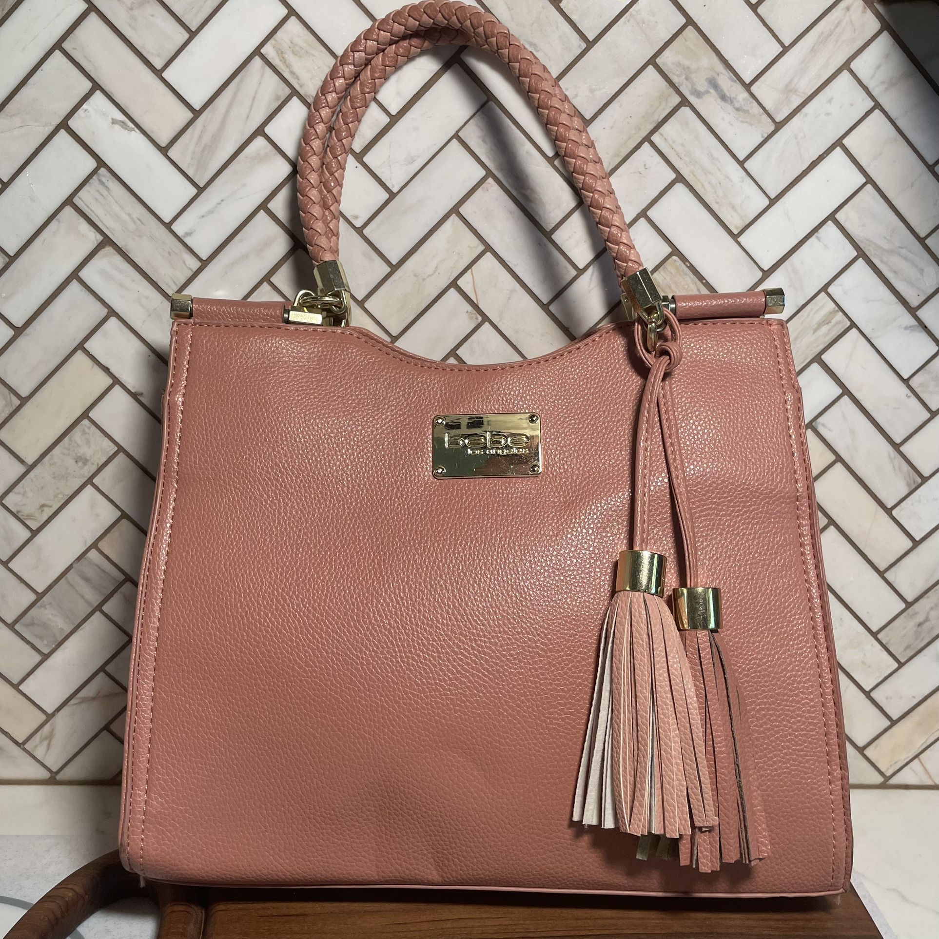 BEBE Blush Pink Bag Purse Tote