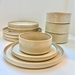 12-Piece Stoneware Dinnerware Sets