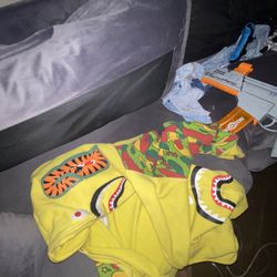 sta Bape Shark Full Zip Camo *yellow*