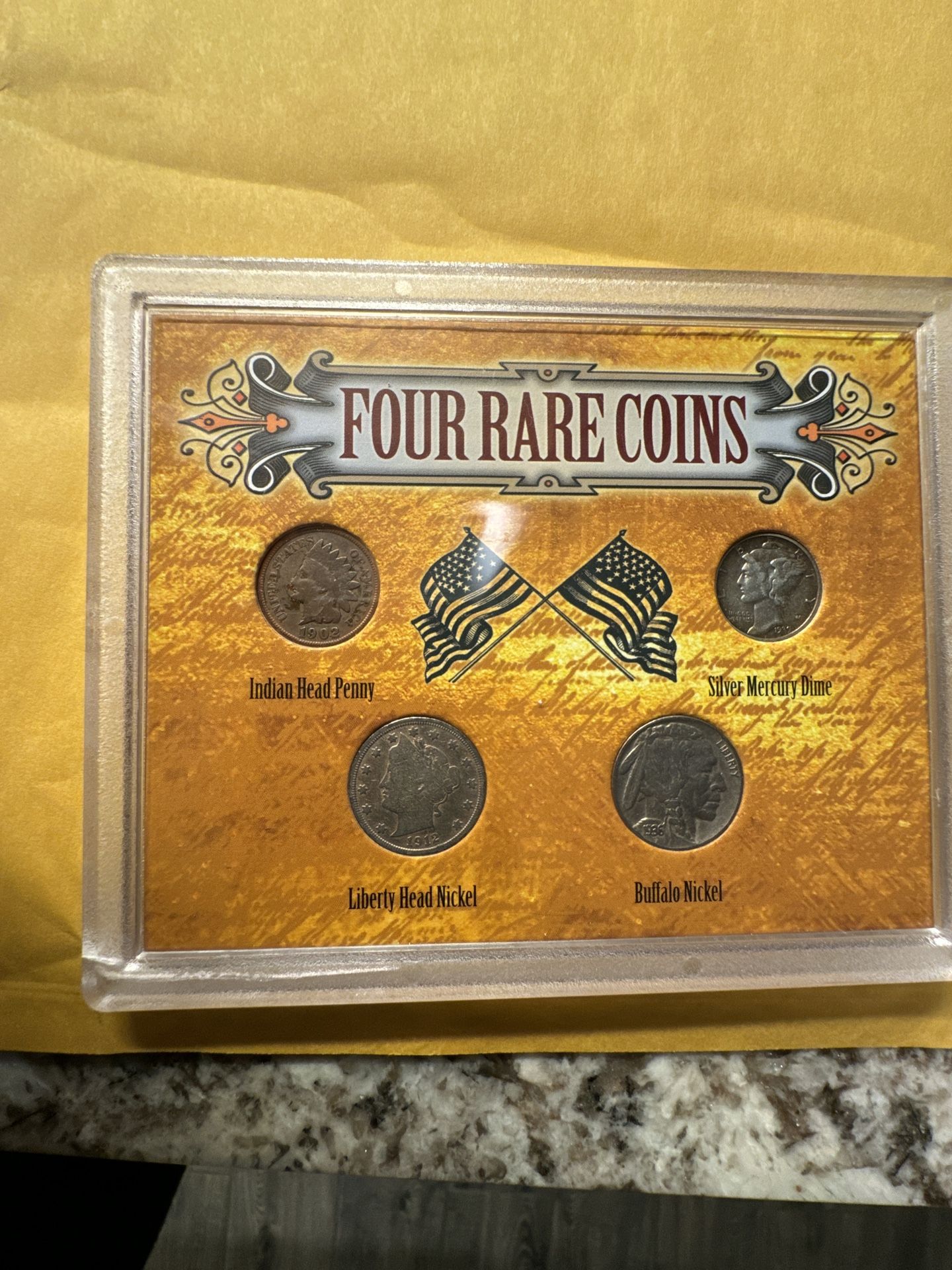 Beautiful, Four Rare Coins With Toning