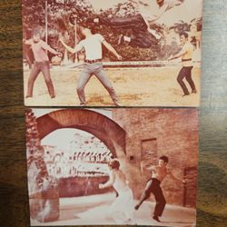 Two 1972 Photos Of Bruce Lee Movie "Fist Of Fury"