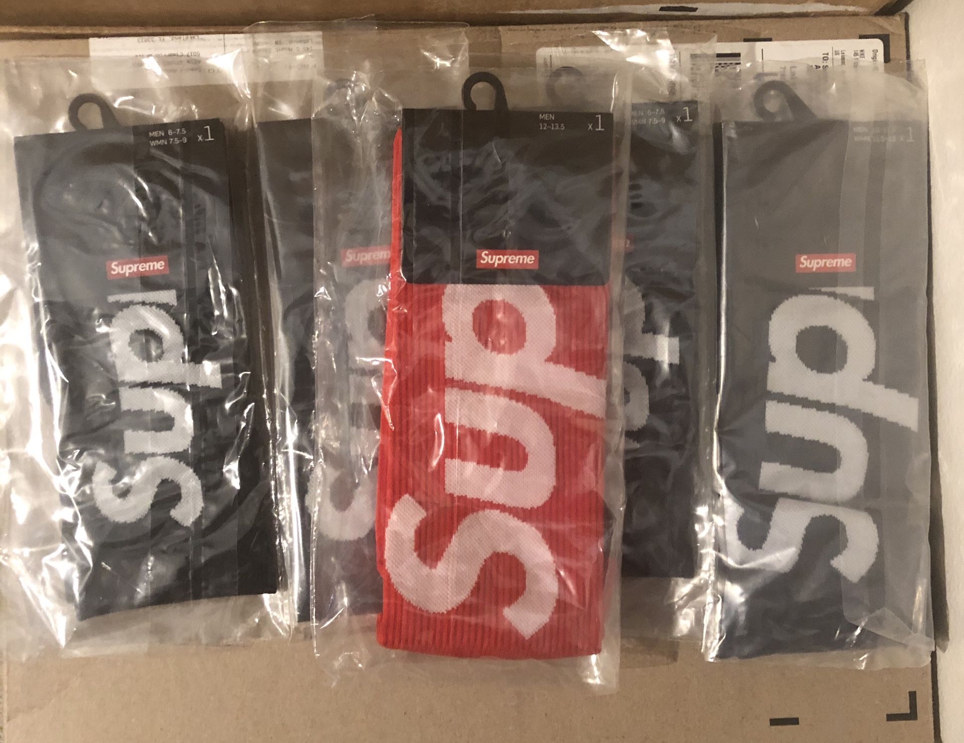 Supreme Nike Socks Multiple Sizes Selling Separate 