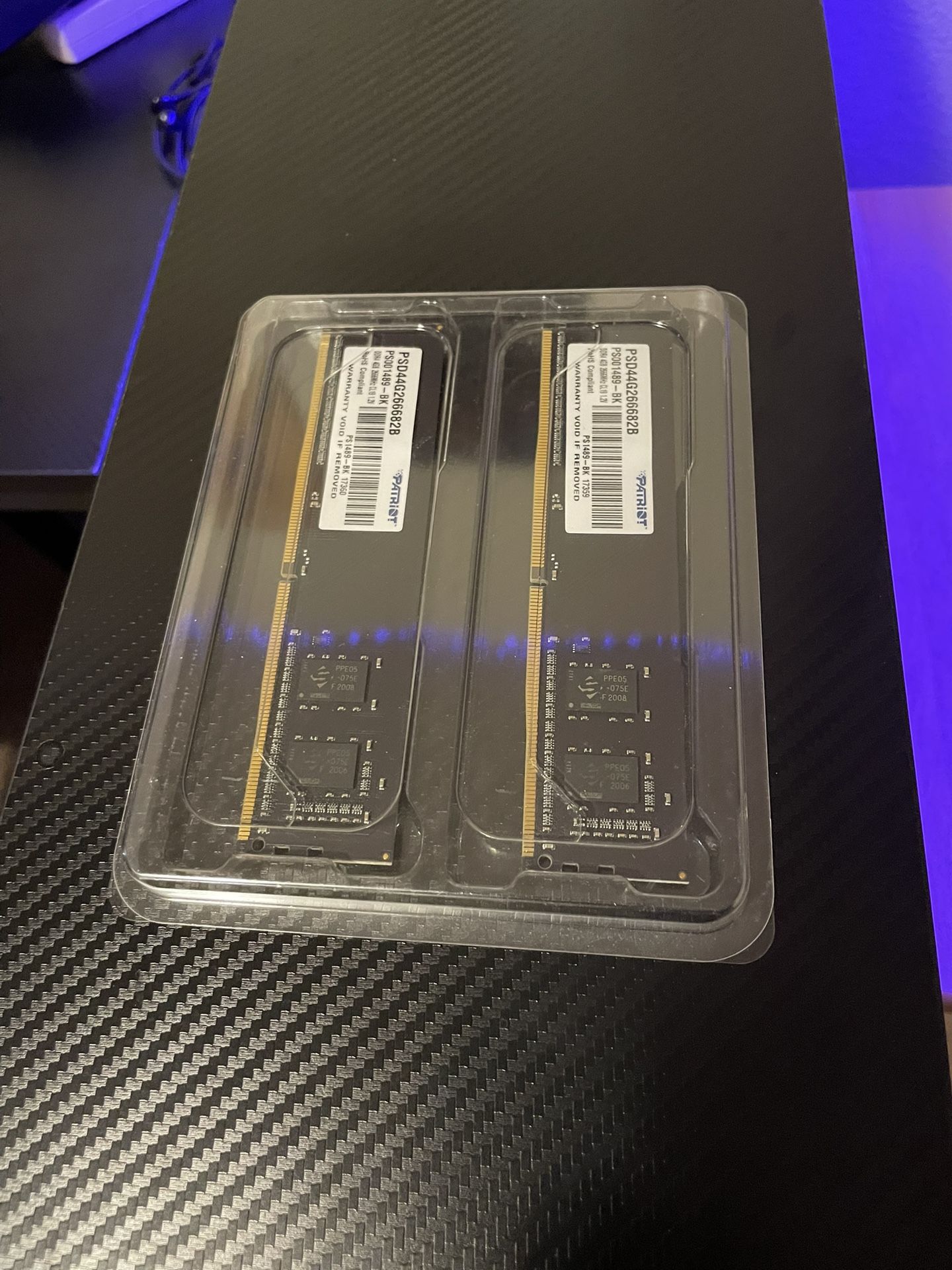 Patriot PSD44G266682B 8GB (2 X 4GB)