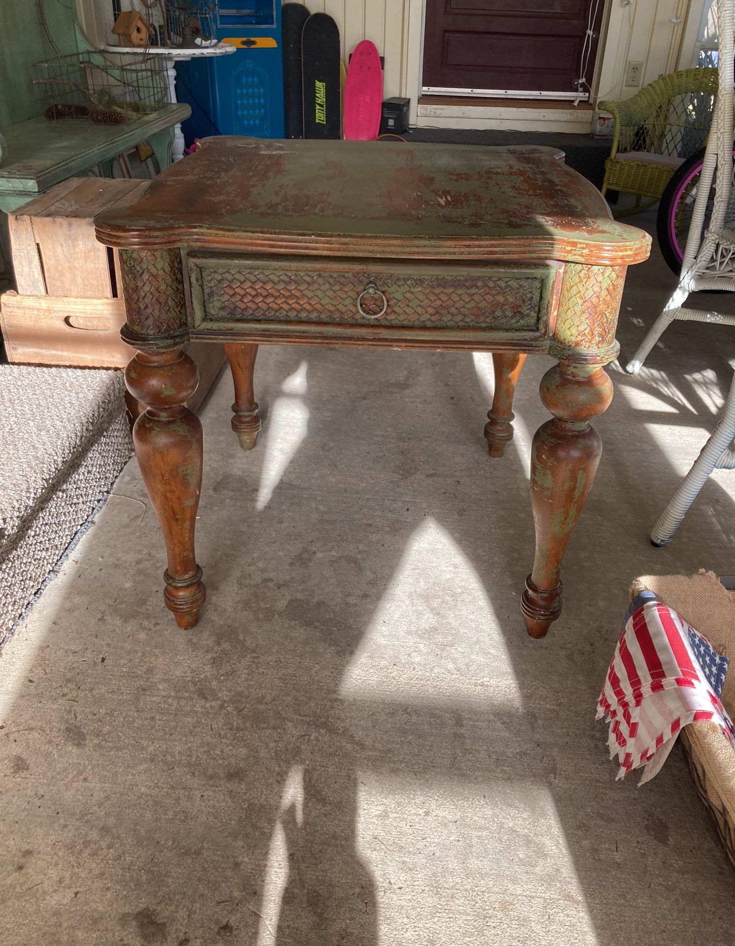 French Country End Table