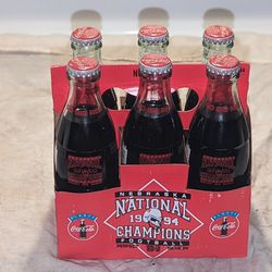 Vintage 1994 Nebraska Cornhuskers National Champs Coke 6pack