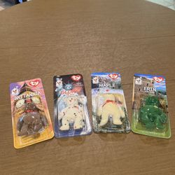 Ty Investor McDonald's Ty Beanie babies Erin, Brittania, Maple, and Glory. 