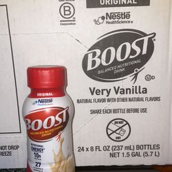 BOOST Original Nutritional Drink, Very Vanilla, 8 Fl Oz (Pack of 24) 