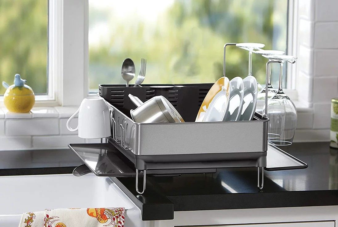 Simplehuman Dishrack dish rack KT2101 Stainless Steel