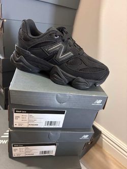 New Balance 9060 Kids Sneakers Black Grey size 13 kids