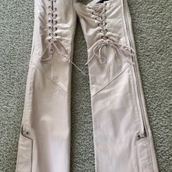Harley Davidson Lt Pink Leather Chaps