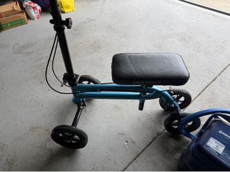 Knee scooter, leg grace, therapy ice cooler
