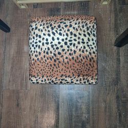Leopard Foot Stool