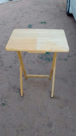 Small wood table