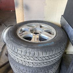 235/65R17 Tires and Rim Set