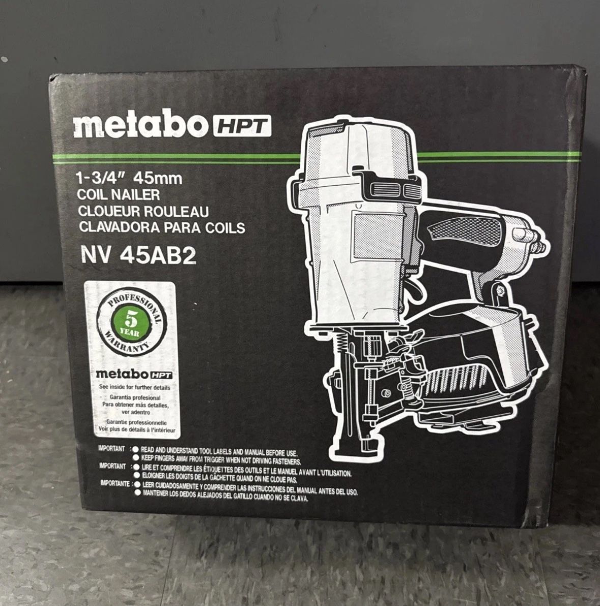 Hitachi Metabo HPT Roofing Nailer NV45AB2