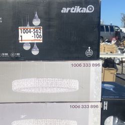 Wesley Park 100-Watt Integrated LED Chrome Pendant Hanging Light with Clear Round Acrylic Ring Shade