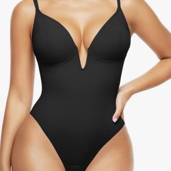 Popilush Shapewear Bodysuits for Women - Tummy Control Body Suits for Womens Deep V Corset Tops Thong Concert Outfits