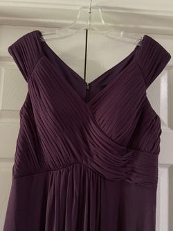 Alex Evenings Long Plum Dress Size 8