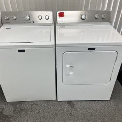 COLOR WHITE MAYTAG WASHER DRYER SET VL09A