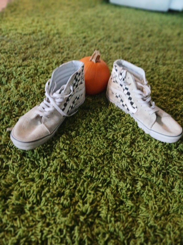 12' VANS SK8 HI ( Lite Cream )