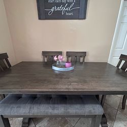 Dining Set- Table, Chairs and Bench