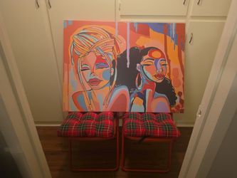 Pinklomein wall art-$50