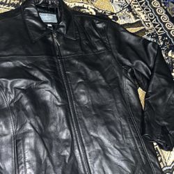 Boston harbour leather jacket vintage 