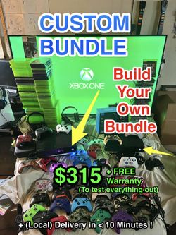 🎮 Microsoft Xbox One (Original / Black) – Custom Build-Your-Own Bundle ⭐
