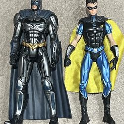 DC Comics Unlimited INJUSTICE BATMAN 2013 & 2007 Blue suit Robin Figure lot of 2