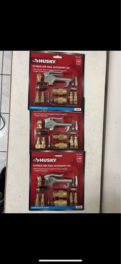 New Husky 13-Piece Brass Air-Compressor Accessory Kit