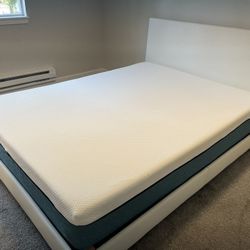 Queen Bed frame And Mattress 