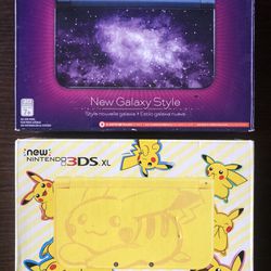 Empty boxes for New Nintendo 3DS XL