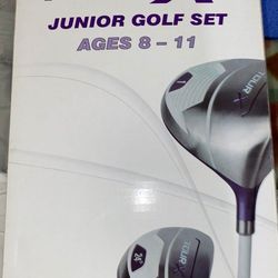 Tour X Size 2 Purple 5 clubs Junior golf set with stand bag
