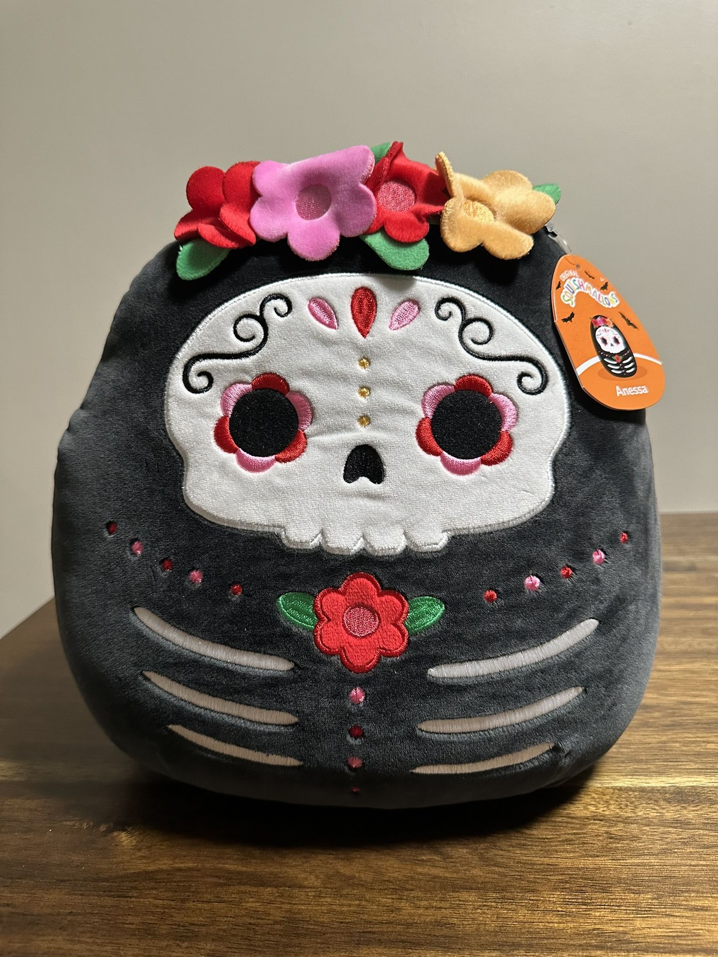 Squishmallow Anessa The Sugar Skull 12" Day of The Dead Halloween Series