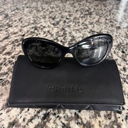 CHANEL Square Pearl Acetate Sunglasses