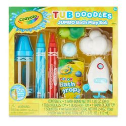 Crayola Bath Tub Doodles Jumbo Bath Time Play Set