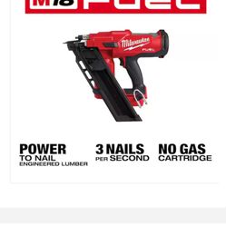 MILWAUKEE 30 DEGREE NAIL GUN