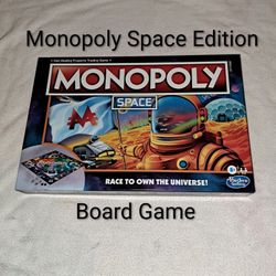 Monopoly Space Edition Board Game In Excellent New Condition (Is Complete Nothing Missing)