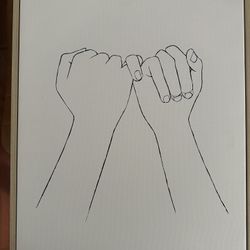 14” x 18” Pinky Promise Canvas