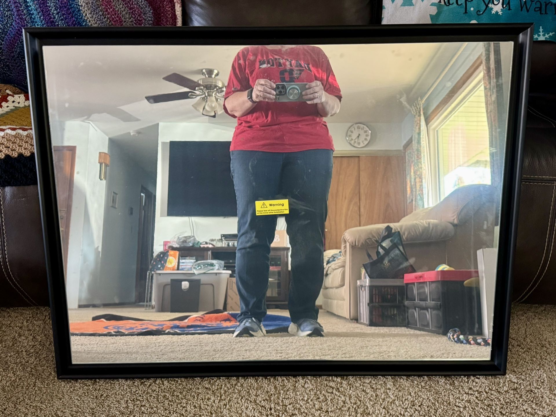 Black Framed Wall Mirror