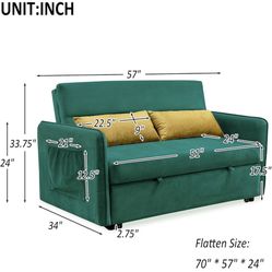 Merax Small Sleeper Sofa Couch