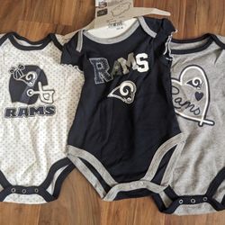 Infant Girl Bodysuit Los Angeles Rams 