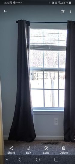 2 Gorgeous Chocolate Brown Curtains With Golden Accent
