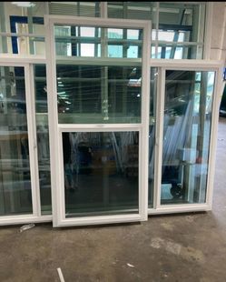 White Vinyl Double Hung Window