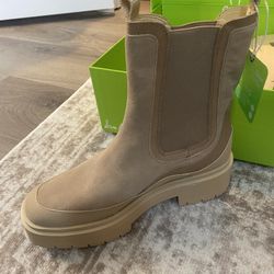 Sam Edelman Suede Boots, Tan, Size 8.5 