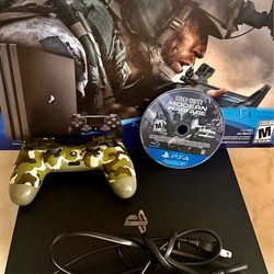 PS4 Pro with controller and 1 terabyte