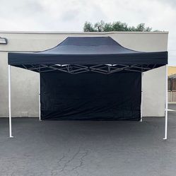 BRAND NEW $160 Heavy-Duty Canopy 10x15 FT with (1) Sidewall, Ez Popup Outdoor Party Tent (2 colors)
