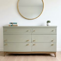 Vintage Green MCM Dresser