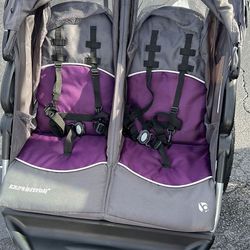 Double baby stroller